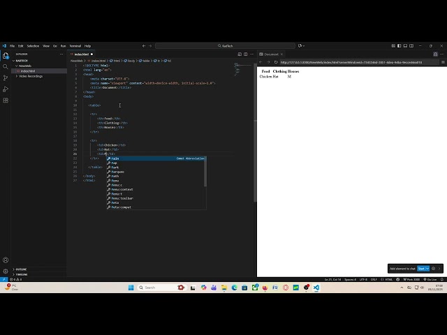 HTML Table Tutorial [4]