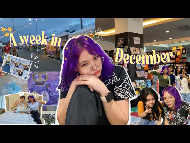 ⋆. 𐙚 ˚A week in December|| 25: Book store, debut, night market, foods, hangouts, and more! 📚🩵✨