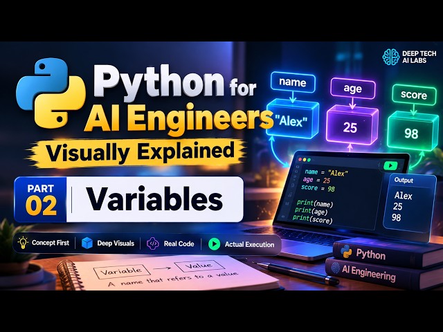Python for AI Engineers | Variables: How Python Stores and Uses Data