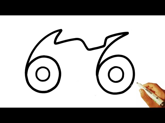 66 into Bike 🏍️ drawing very easy