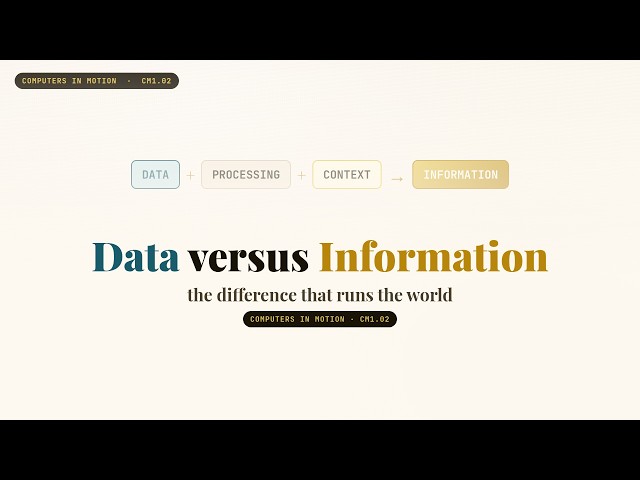 CM1.02 — Data versus Information