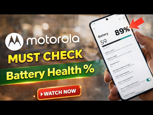 How to Check Battery Health in Motorola Phone ? | Moto Phones Hidden features 😲 #motorolatips 