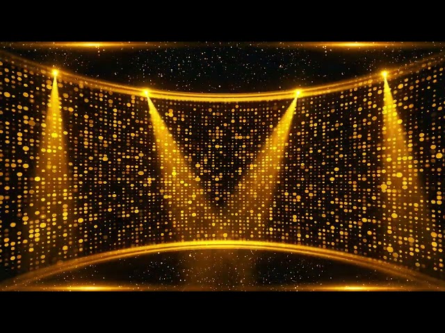 Golden Party Background Loop UHD