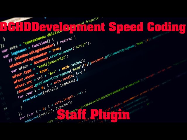 BasicStaffUtil - Speed Coding (D0tJar)