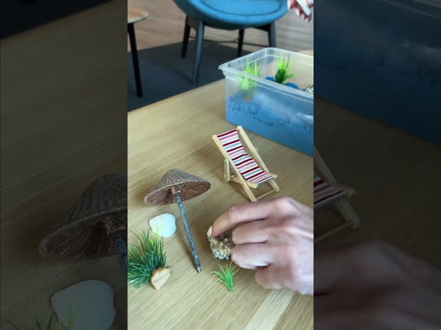 Parent Life Hack: Beach Sensory Bin! #KineticSand #Shorts
