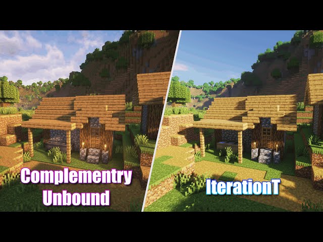 Minecraft: Complementary Unbound vs IterationT | Shaders Comparison