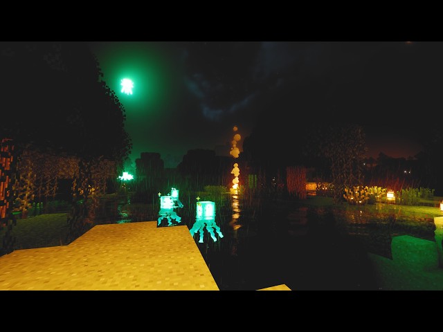 avoid any negative thoughts, relax here... (Minecraft Music With Rain & Ambience) [4K 60FPS]