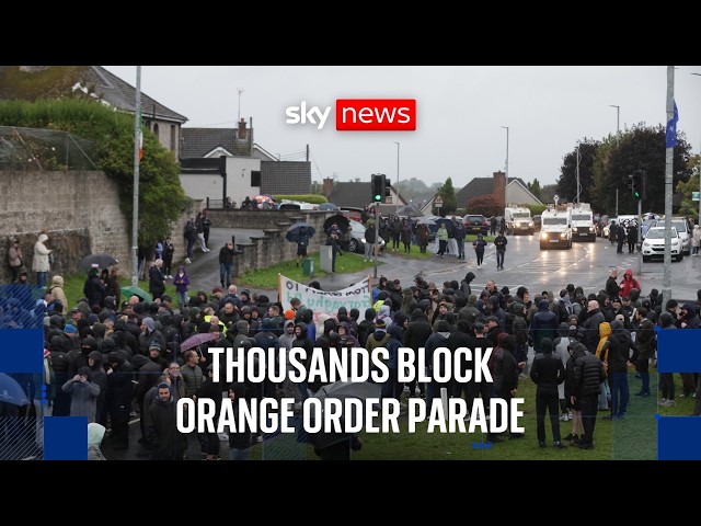 Tension in Portadown as controversial Orange Order parade is blocked