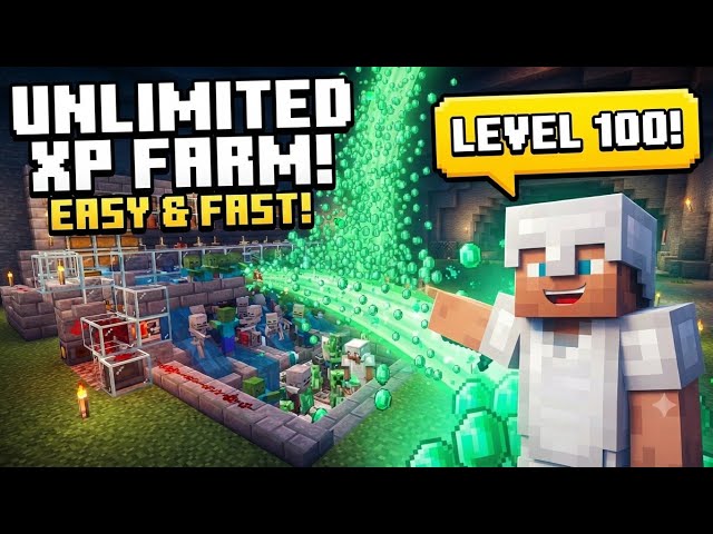 How to Build an Automatic XP Farm in Minecraft (Easy & Fast)