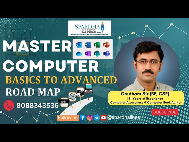 Master Computer Basics to advanced road map | Goutham Sir