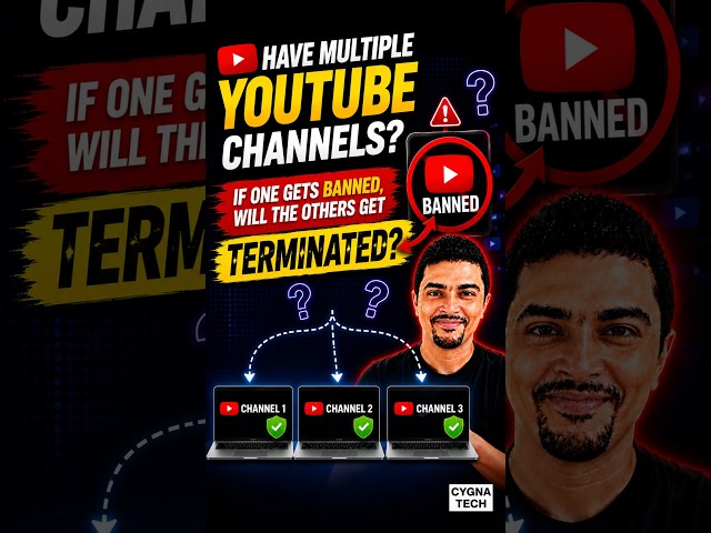 if youtube bans one channel will it result in all your other channels to get banned