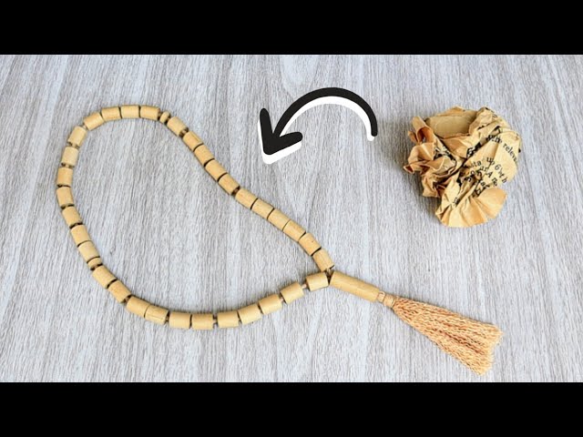 PAPER ISLAMIC ROSARY | DIY Making of Muslim Rosary Out of Paper | Paper Craft | Tatzkreen Art 