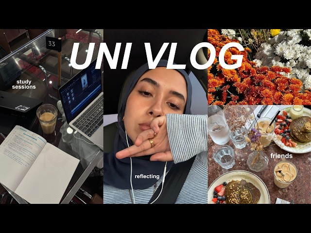 UNI DIARIES 🍂🤎 | studying, coffee shops, friends, reflecting, and more !