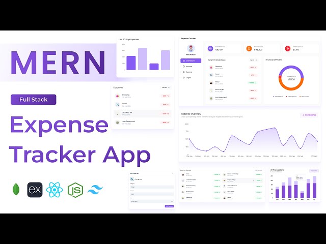 Build a Full-Stack MERN Expense Tracker | React, Node.js, MongoDB, Express | MERN Project