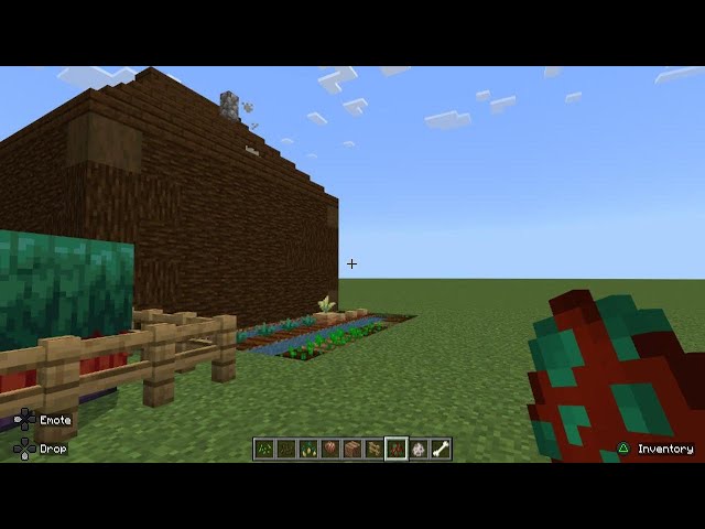 Minecraft - Building a log cabin