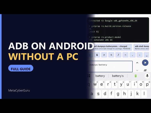 Run ADB on Android Without a PC or Root (Wireless Debugging Guide)
