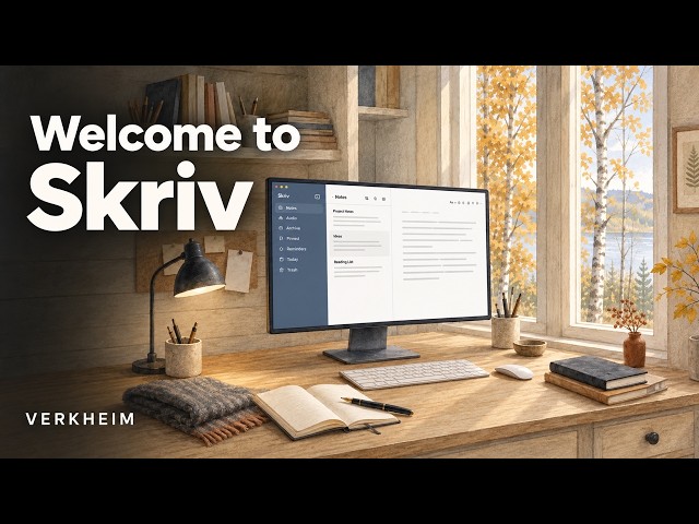 Welcome to Skriv — Notes, Files, and Ideas in One Place