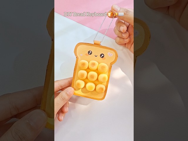 How to make cute Bread Keyboard SQUISHY!😍 DIY Squishy Tutorial #diy #squishy