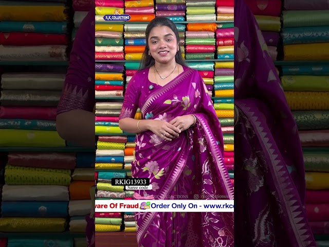 Soft Silk All-Over Meenakari Weaving Sarees I Wholesale Shop I@Rkcollectionssarees