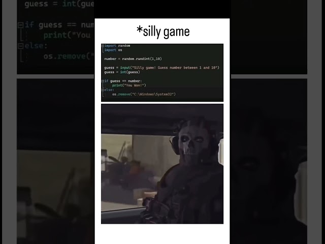 A Silly game in Python