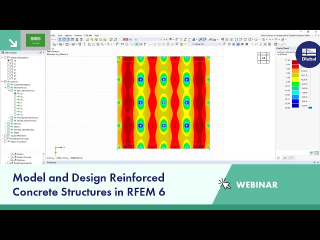 نمذجة وتصميم المنشآت الخرسانية المسلحة في RFEM 6 و RSTAB 9