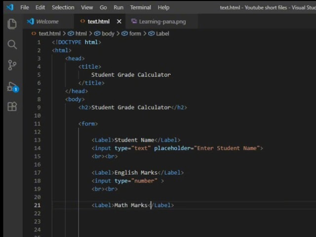 Build a Student Grade Calculator Using HTML Only! 🤯 | HTML Project