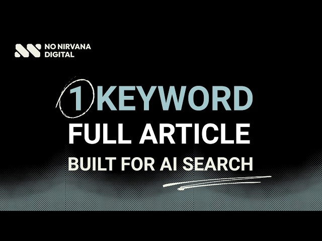 AEO Content Generator: Create Blogs Built for AI Search