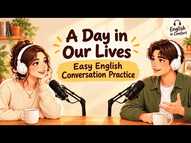 A Day in Our Lives | Talking About Daily Routine | English Conversation Practice Podcast 
