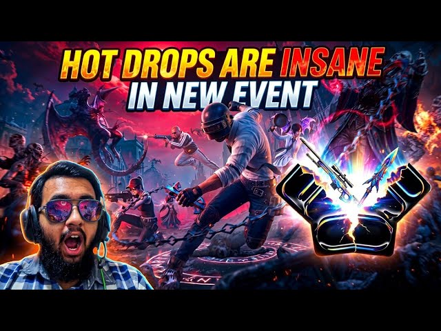 Hot Drops are Insane in New Event🥷🏼!!!🔥PUBG MOBILE🗿LIVE🔴