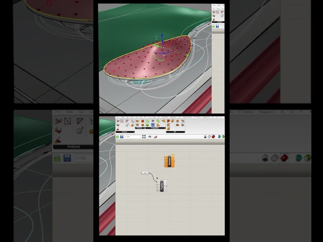 Voronoi on surface #3dmodeling #tutorial #rhinoceros #grasshopper #voronoi
