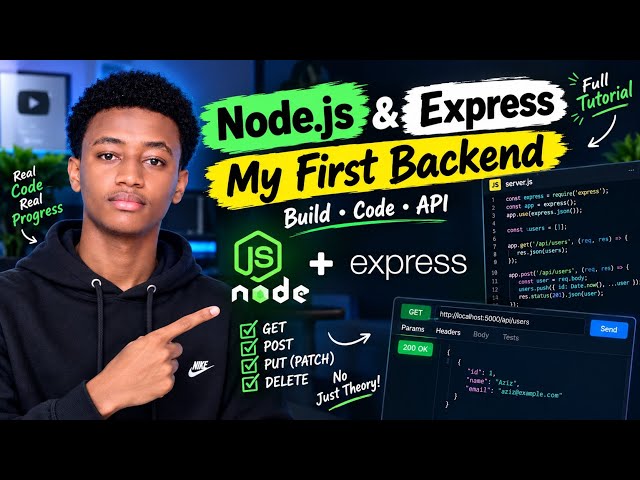 I Built My First Backend with Node.js & Express