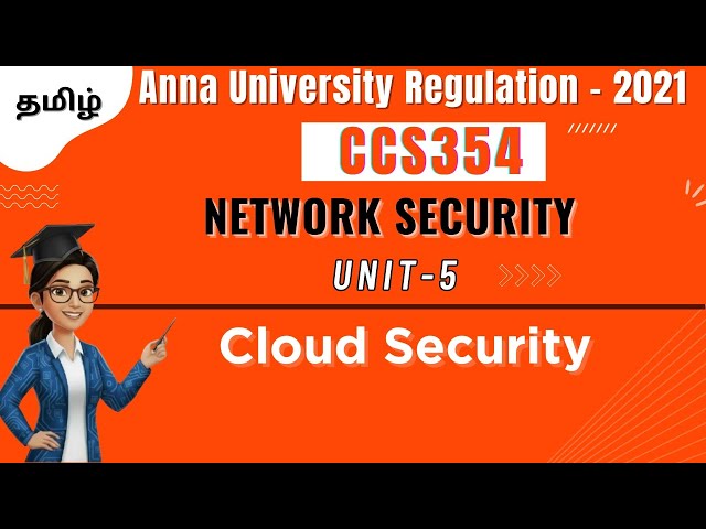 Cloud Security in Tamil | CCS354 Network Security | Anna University Regulation 2021