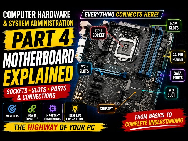 Computer Hardware & System Administration — Part 4 | Motherboard Explained: Sockets | Cyber Snacks