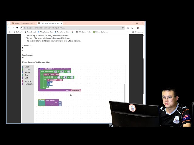 Tutorial: AMT Coding Challenge (OUCC) Blockly Lesson. Add Three Numbers, Mental Football