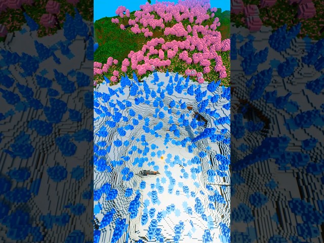 Minecraft seeds are beautiful... 🤩 #minecraft