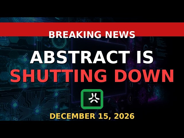 Blast Shut Down 6 Days Ago. Now Abstract Chain Is Closing Too.