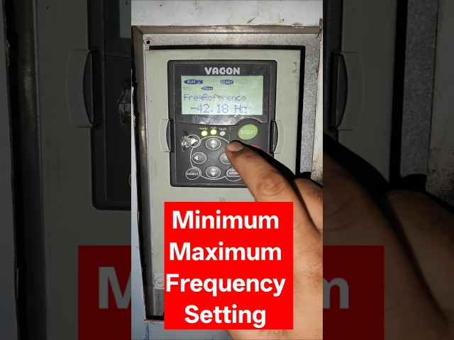 Vacon VFD Minimum and Maximum Frequency Setting | Vacon Inverter Parameter Setting
