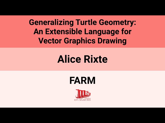 [FARM'25] Generalizing Turtle Geometry: An Extensible Language for Vector Graphics Drawing