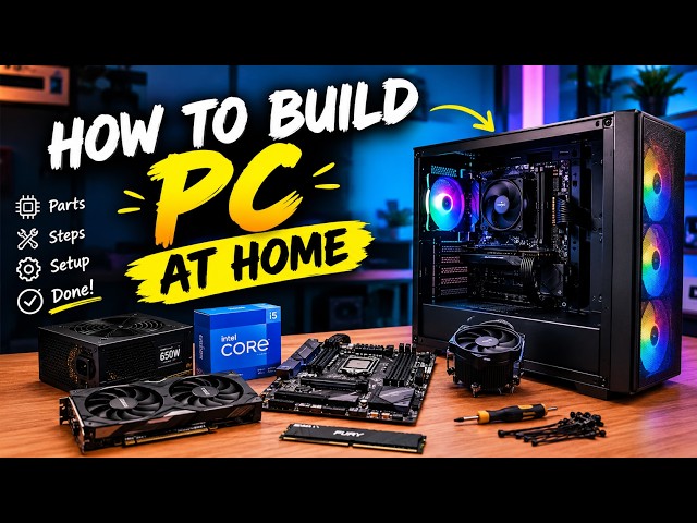 How to Build a PC at Home 🔥 | Complete PC Building Guide for Beginners