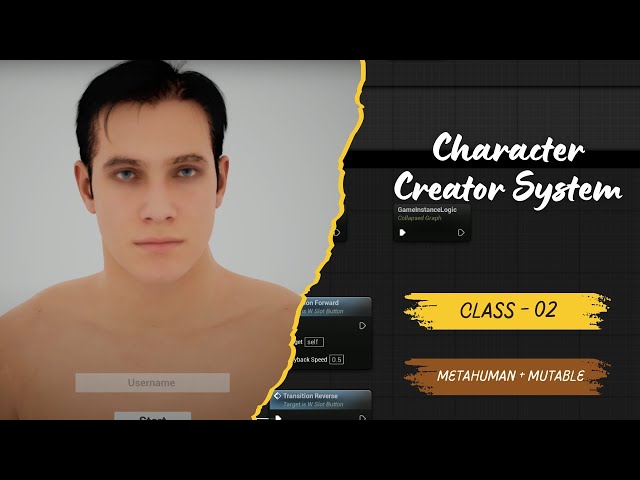 02 - Unreal Engine - Character Creation System (EngDub) - Mutable + Metahuman Setup
