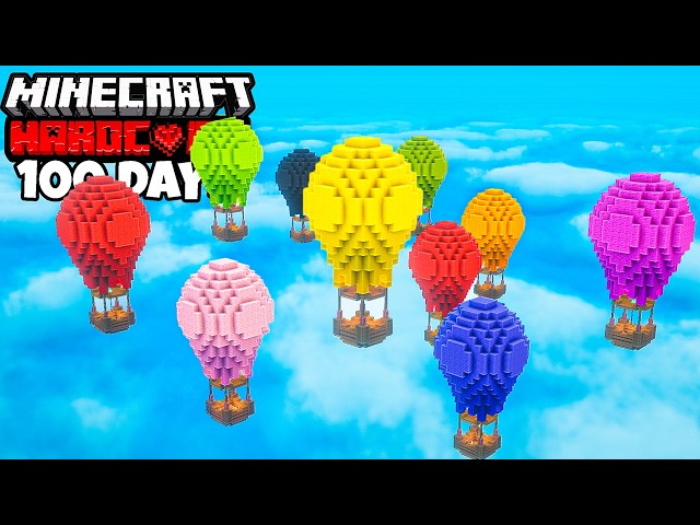 I Survived 100 Days In The Sky Hardcore Minecraft
