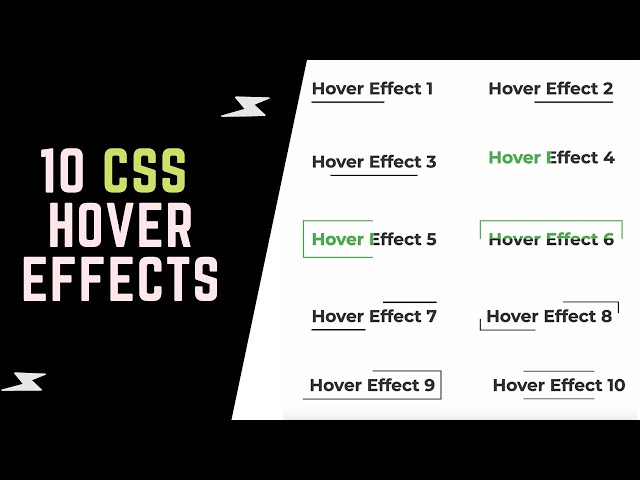 10 Cool CSS Hover Effects | Project 29 / 100
