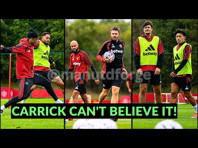 Carrick SHOCKED! Rashford-Sesko-Shaw-Cunha DID THIS in Man Utd training ahead of City Derby!