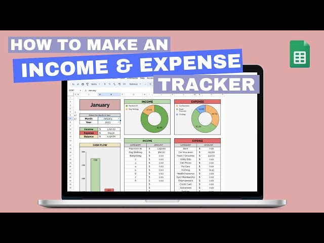 How to Make an Income & Expense Tracker | Google Sheets Tutorial Pt. 1