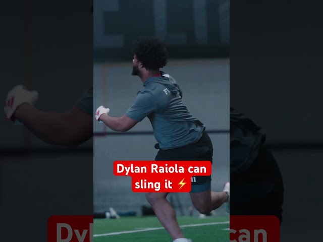 Nebraska’s Dylan Raiola can sling it ⚡️ #nebraska