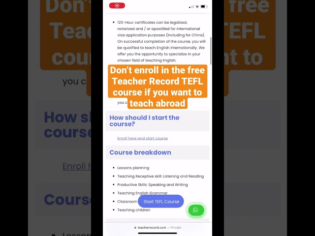 DON’T enroll in this TEFL course if you want to teach abroad! 🌍😱