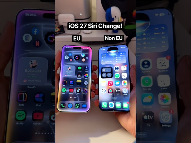 iOS 27 Siri: EU vs Not EU!