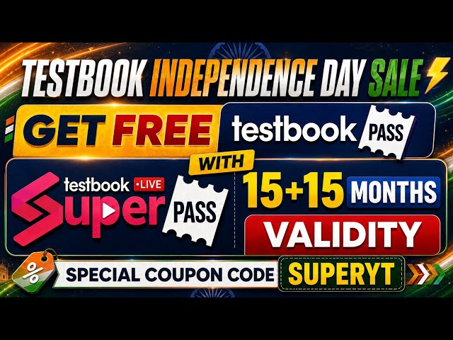 🚨 Independence Day Sale on Testbook Super Pass | Testbook Pass with EXCLUSIVE Coupon Code