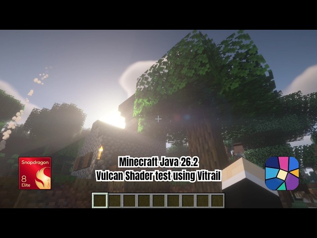 Minecraft Java 26.2 on Android with VULKAN API! 🔥 Snapdragon 8 Elite Gen 5 Shader Test