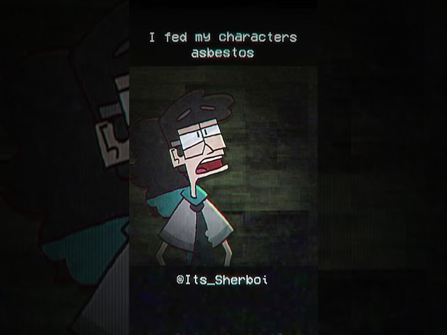 Asbestos Eating Animation #analoghorror #2danimation